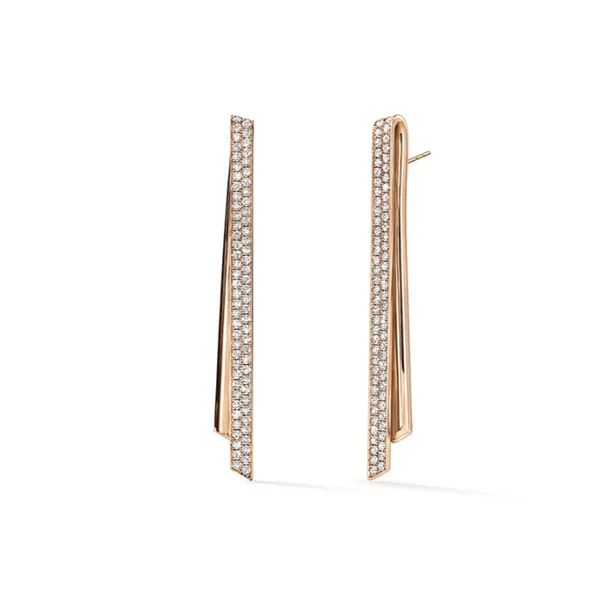 Hearts On Fire Inside/Out Diamond Flip Stiletto Earrings Image 3 Peter & Co. Jewelers Avon Lake, OH