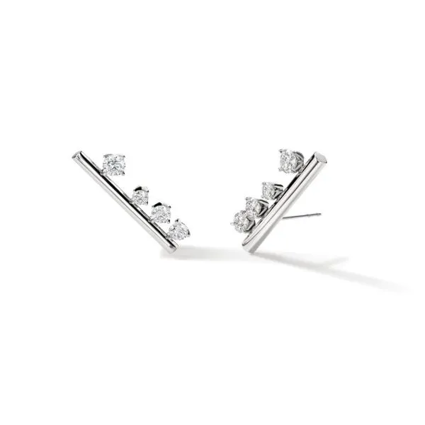 Hearts On Fire Floating Bar Ear Climbers Peter & Co. Jewelers Avon Lake, OH