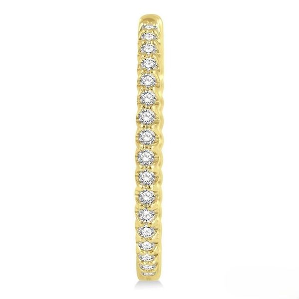 Inside/Out Diamond Hoop Earrings, 1ctw Image 3 Peter & Co. Jewelers Avon Lake, OH