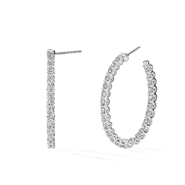 Hearts On Fire Signature Oval Hoops- Medium Peter & Co. Jewelers Avon Lake, OH