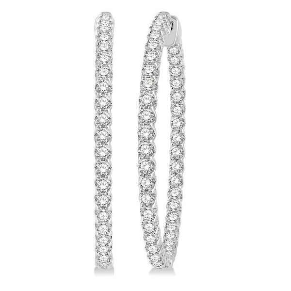 Inside-Out Diamond Hoop Earrings, 5ctw Peter & Co. Jewelers Avon Lake, OH