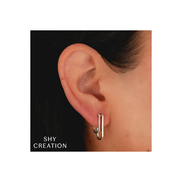 Shy Creation Diamond Earrings Image 2 Peter & Co. Jewelers Avon Lake, OH