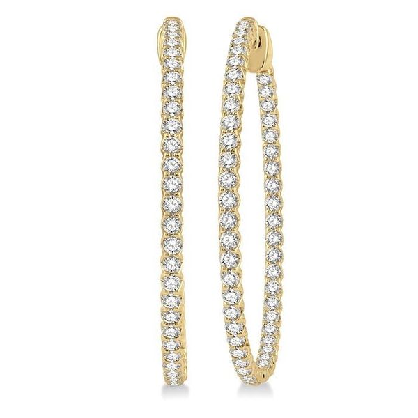 Inside/Out Diamond Hoop Earrings, 3ctw Peter & Co. Jewelers Avon Lake, OH