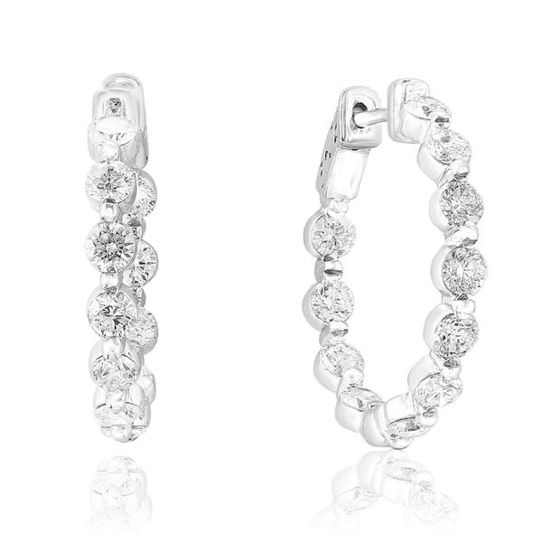 Inside/Out Diamond Hoop Earrings Peter & Co. Jewelers Avon Lake, OH