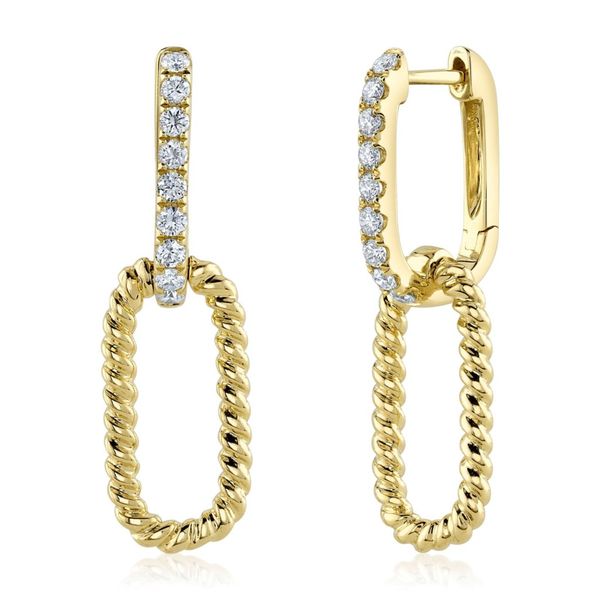 Shy Creation Diamond Rope Link Earrings Peter & Co. Jewelers Avon Lake, OH