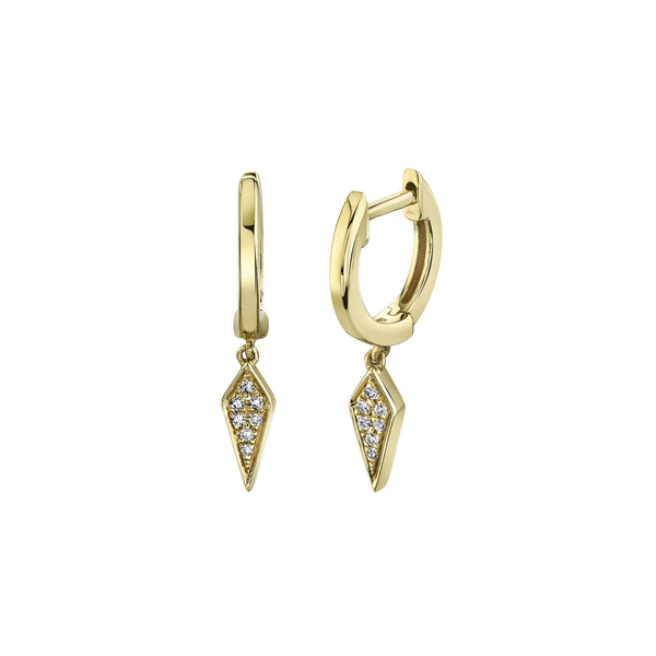 Shy Creation Diamond Geometric Drop Earrings Peter & Co. Jewelers Avon Lake, OH