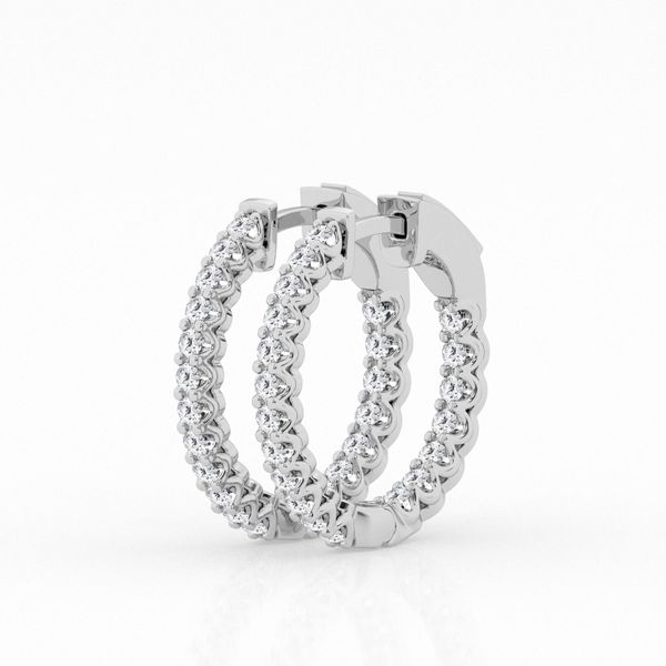 Inside-Out Lab Grown Diamond Hoop Earrings, 1ctw Peter & Co. Jewelers Avon Lake, OH