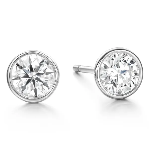 Hearts On Fire Bezel Stud Earrings 2/3ctw Peter & Co. Jewelers Avon Lake, OH