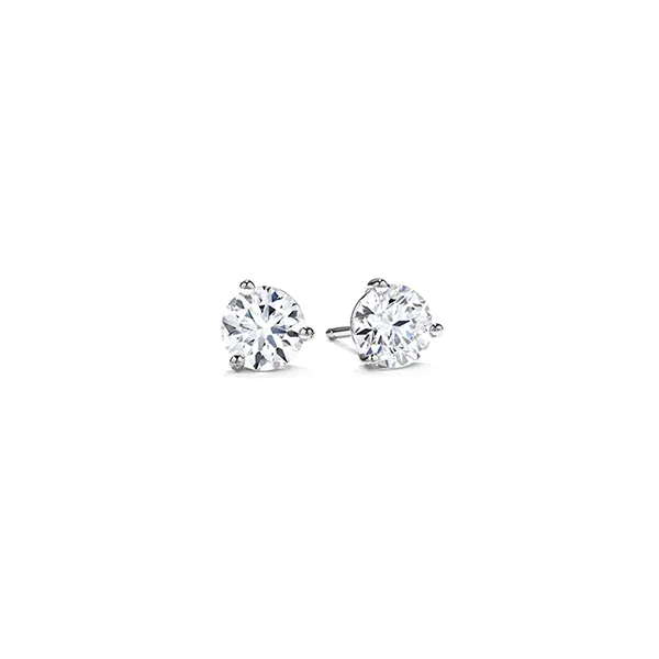 Hearts on Fire Three-Prong Stud Earrings 1/2ctw Peter & Co. Jewelers Avon Lake, OH