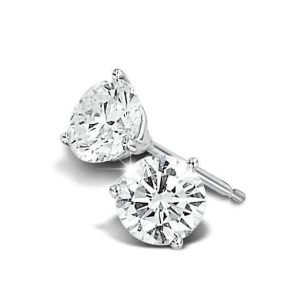 Classic Diamond Stud Earrings - 2ctw Image 3 Peter & Co. Jewelers Avon Lake, OH