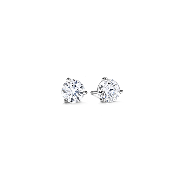 Hearts on Fire Three-Prong Stud Earrings- 1/2ctw Peter & Co. Jewelers Avon Lake, OH