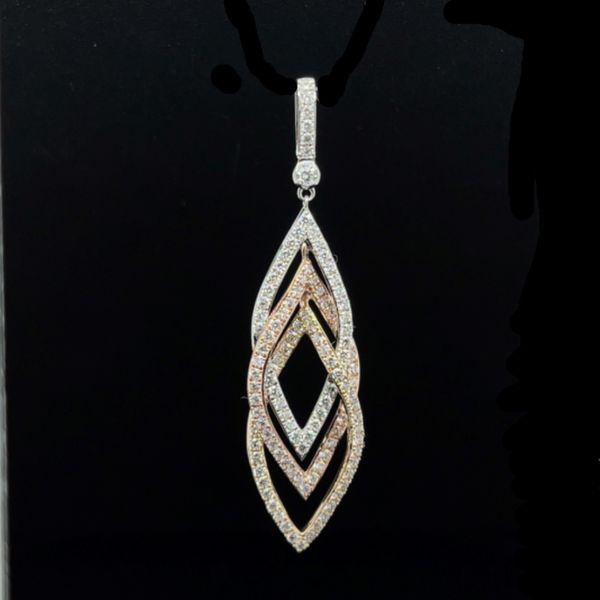 Bella Grace Tri-Color Marquise Shape Diamond Pendant Image 3 Peter & Co. Jewelers Avon Lake, OH