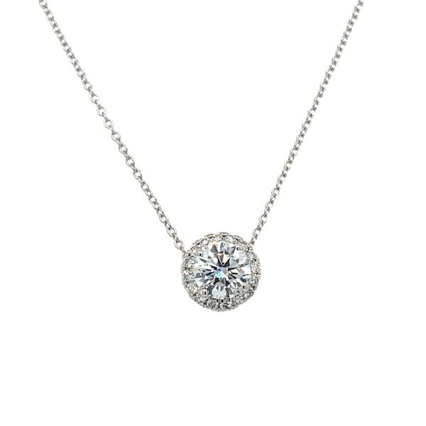 Lab Grown Diamond Solitaire Necklace Image 2 Peter & Co. Jewelers Avon Lake, OH