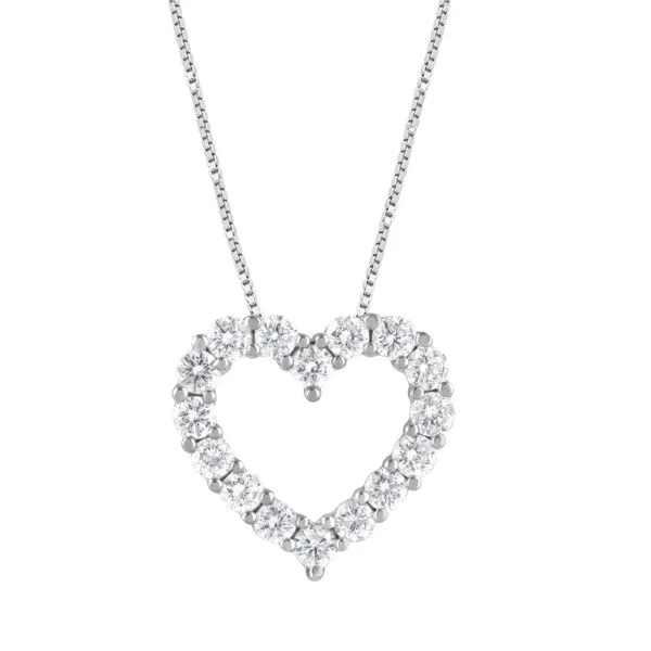 Lab Grown Diamond Heart Pendant Necklace Peter & Co. Jewelers Avon Lake, OH