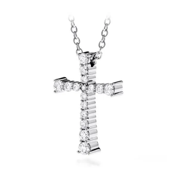Hearts On Fire Divine Journey Cross Pendant 1/4ctw Image 2 Peter & Co. Jewelers Avon Lake, OH
