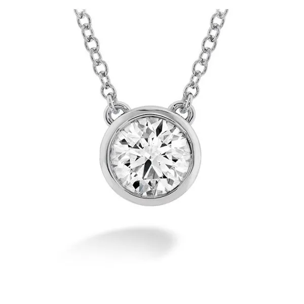 Hearts On Fire 1/3ct Bezel Solitaire Necklace Peter & Co. Jewelers Avon Lake, OH