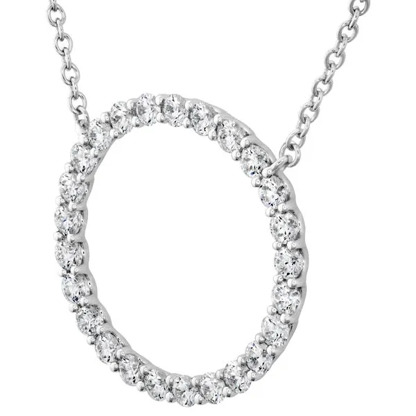 Hearts on Fire Large Signature Circle Pendant Image 2 Peter & Co. Jewelers Avon Lake, OH