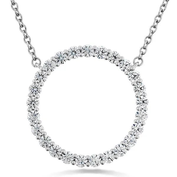 Hearts on Fire Large Signature Circle Pendant Peter & Co. Jewelers Avon Lake, OH