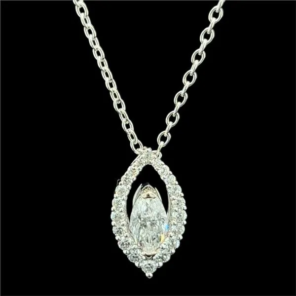 Marquise Diamond Necklace Image 2 Peter & Co. Jewelers Avon Lake, OH