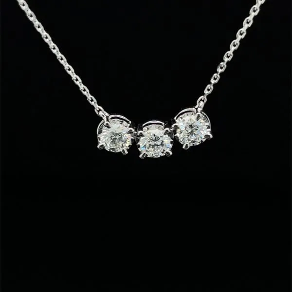 3-Stone Diamond Necklace Image 2 Peter & Co. Jewelers Avon Lake, OH