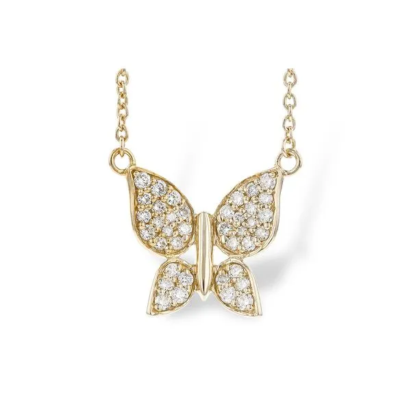 Diamond Butterfly Necklace Peter & Co. Jewelers Avon Lake, OH