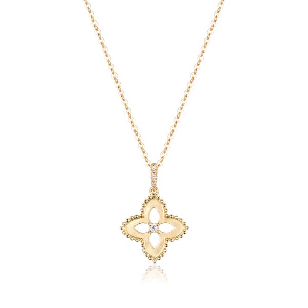 Diamond Quatrefoil Necklace Peter & Co. Jewelers Avon Lake, OH