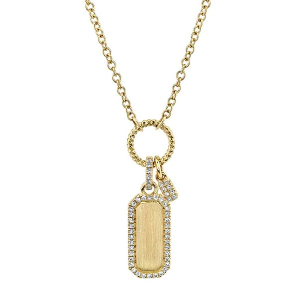 Diamond Dog Tag Necklace Peter & Co. Jewelers Avon Lake, OH