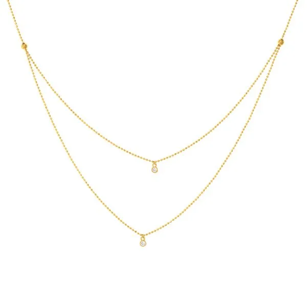 Double Strand Diamond Necklace Peter & Co. Jewelers Avon Lake, OH