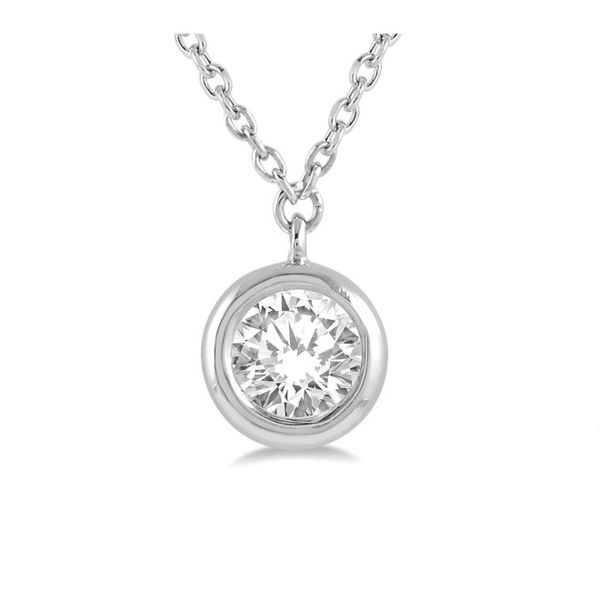 Bezel Set Diamond Necklace Peter & Co. Jewelers Avon Lake, OH