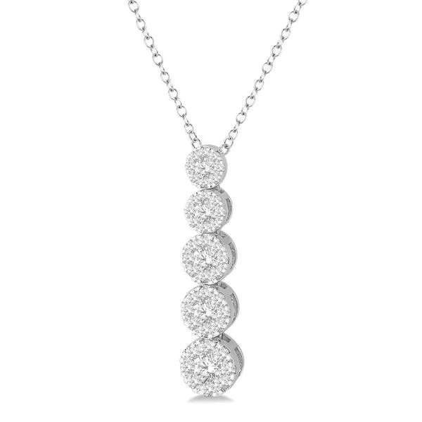 Journey Diamond Pendant Necklace Image 2 Peter & Co. Jewelers Avon Lake, OH
