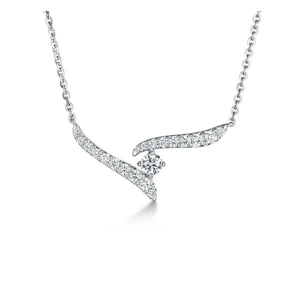 Hearts On Fire Vela Crossover Pendant Necklace Peter & Co. Jewelers Avon Lake, OH