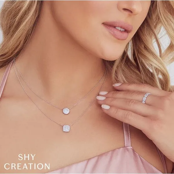 Shy Creation Diamond Pave Necklace Image 5 Peter & Co. Jewelers Avon Lake, OH