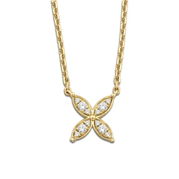 Diamond Floral Necklace Peter & Co. Jewelers Avon Lake, OH