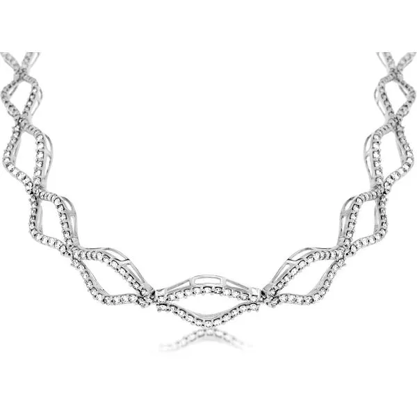 Open Scallop Diamond Necklace Peter & Co. Jewelers Avon Lake, OH