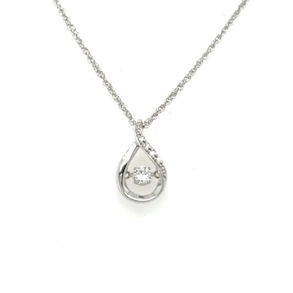 Floating Diamond In Motion Necklace Image 2 Peter & Co. Jewelers Avon Lake, OH