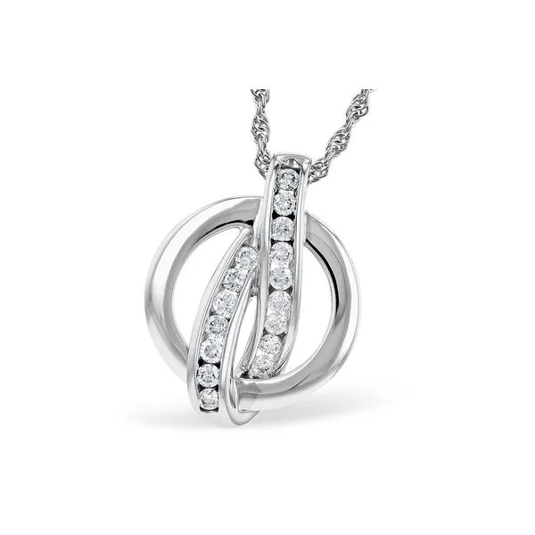 Diamond Ribbon Necklace Peter & Co. Jewelers Avon Lake, OH