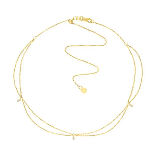 Diamond Dangle Drape Choker Peter & Co. Jewelers Avon Lake, OH