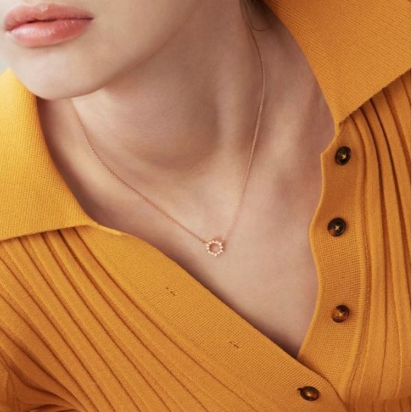 Hearts On Fire Aerial Sunburst Mini Pendant Image 3 Peter & Co. Jewelers Avon Lake, OH