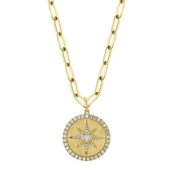 Shy Creation Diamond Star Paper Clip Link Necklace Peter & Co. Jewelers Avon Lake, OH