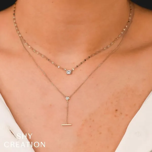 Shy Creation Diamond Emerald Necklace Image 2 Peter & Co. Jewelers Avon Lake, OH
