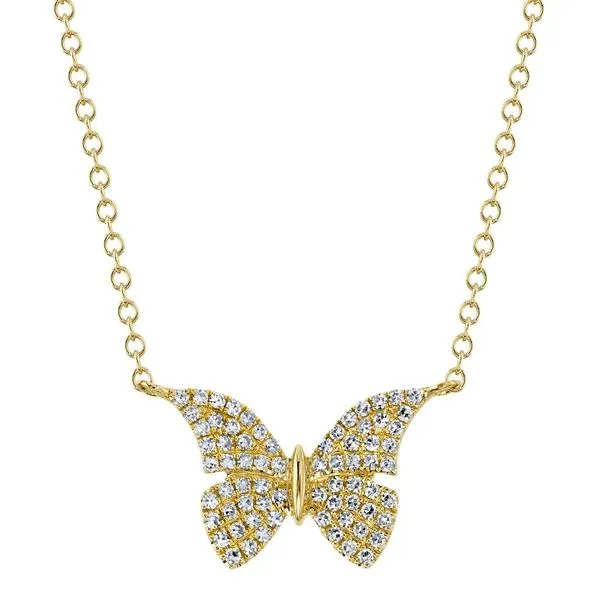 Shy Creation Diamond Butterfly Necklace Peter & Co. Jewelers Avon Lake, OH