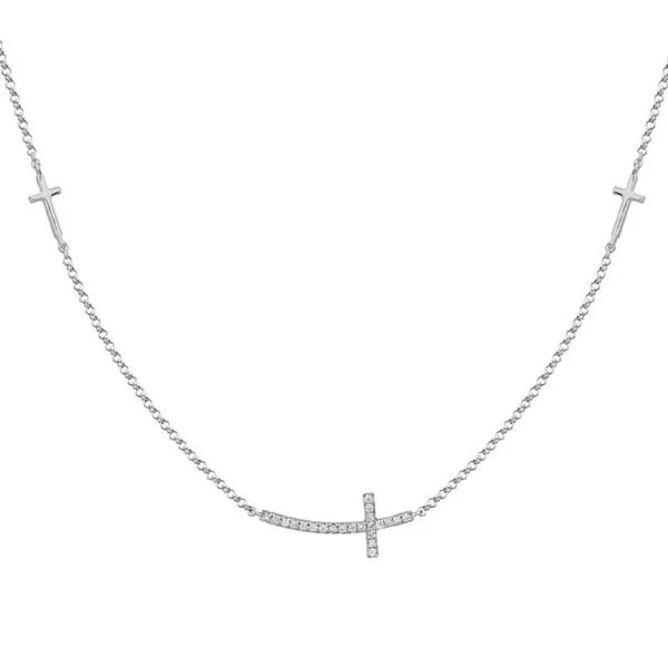 Diamond Cross Station Necklace Peter & Co. Jewelers Avon Lake, OH