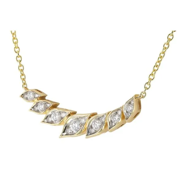 Stationary Diamond Pendant Necklace Image 2 Peter & Co. Jewelers Avon Lake, OH