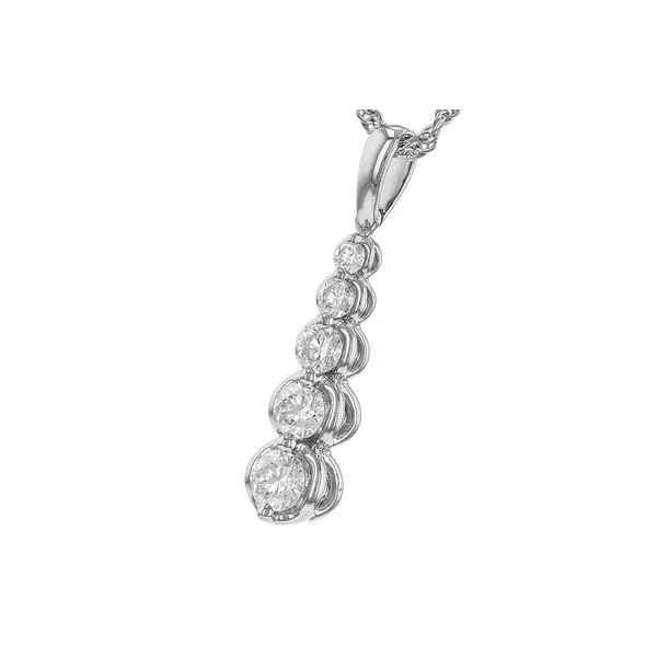 Diamond Journey Pendant Necklace Image 2 Peter & Co. Jewelers Avon Lake, OH