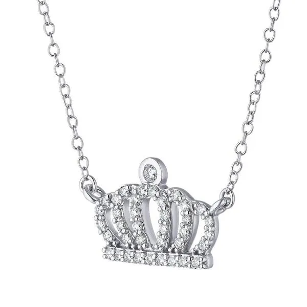 Diamond Crown Necklace Image 2 Peter & Co. Jewelers Avon Lake, OH