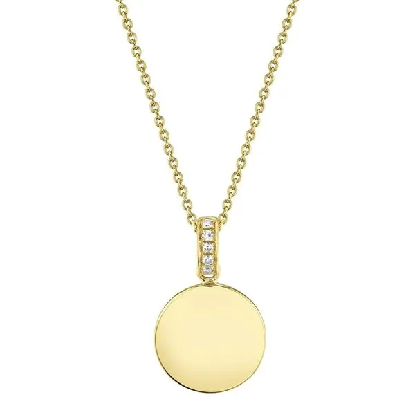 Shy Creation Diamond Disc Necklace Peter & Co. Jewelers Avon Lake, OH