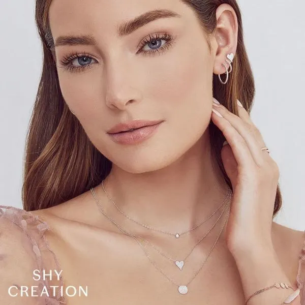 Shy Creation Diamond Bezel Necklace Image 2 Peter & Co. Jewelers Avon Lake, OH
