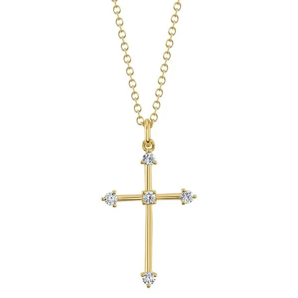 Shy Creation Diamond Cross Necklace Peter & Co. Jewelers Avon Lake, OH
