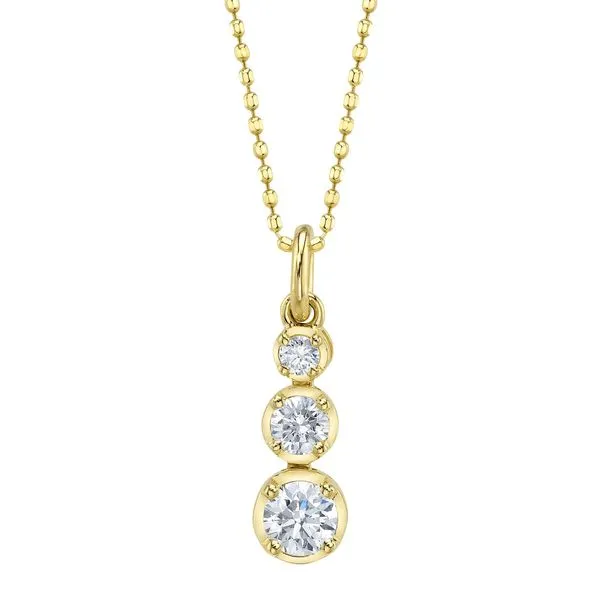 Shy Creation Diamond Crown Setting Faceted Ball Chain Necklace Peter & Co. Jewelers Avon Lake, OH