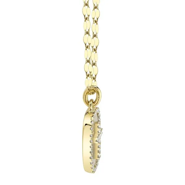 Shy Creation Diamond & Mother Of Pearl Oval Cross Sparkle Chain Necklace Image 2 Peter & Co. Jewelers Avon Lake, OH
